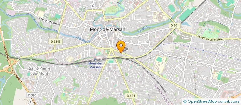 localisation de l'entreprise PLATEFORME TERRITORIALE D'APPUI SANTE LANDES à MONT-DE-MARSAN