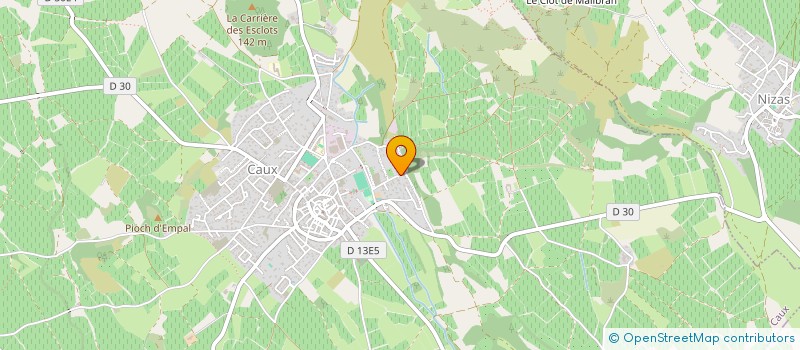 localisation de l'entreprise PLATEL SISTERS  CAUX