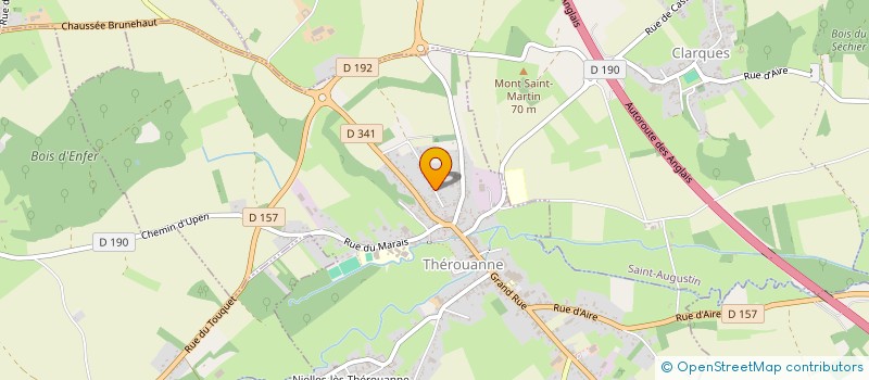 localisation de l'entreprise PLATELEC  THEROUANNE