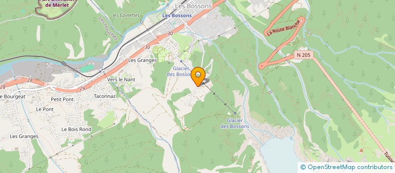 localisation de l'entreprise PLATENE  CHAMONIX-MONT-BLANC