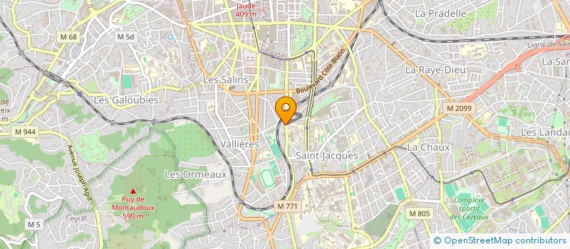 localisation de l'entreprise PLATERIE GENERALE M.S.M.A CONSTUCTION  CLERMONT-FERRAND