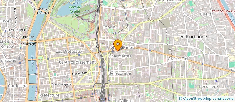 localisation de l'entreprise PLATIERE DANSE ACADEMIE  VILLEURBANNE