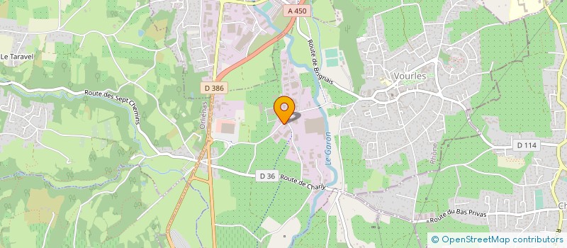 localisation de l'entreprise PLATIERES NORD à VOURLES