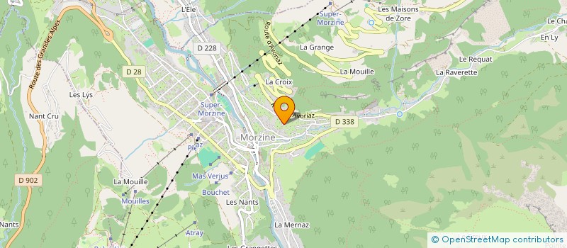 localisation de l'entreprise PLATINE à MORZINE