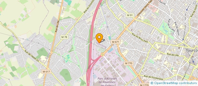 localisation de l'entreprise PLATINE à MARCQ-EN-BARŒUL