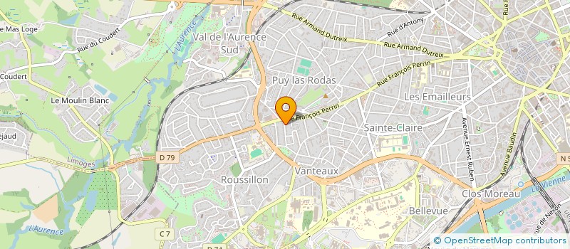 localisation de l'entreprise PLATINE GESTION PRIVEE à LIMOGES