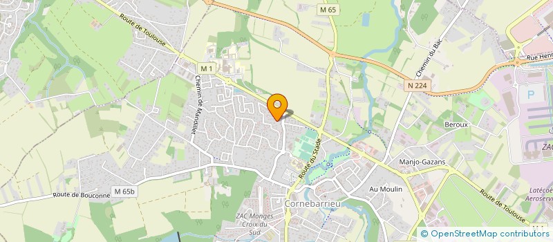 localisation de l'entreprise PLATINE HLD à CORNEBARRIEU