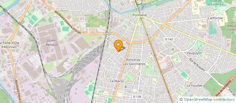 localisation de l'entreprise PLATINE MUSIC  LE MANS