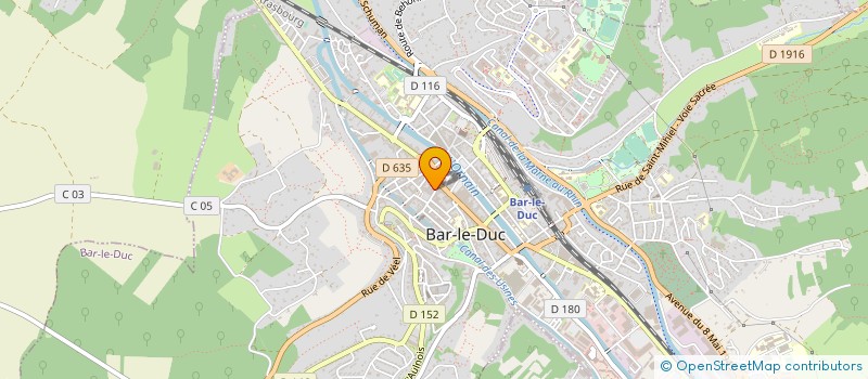 localisation de l'entreprise PLATINI PEINTURE  BAR-LE-DUC