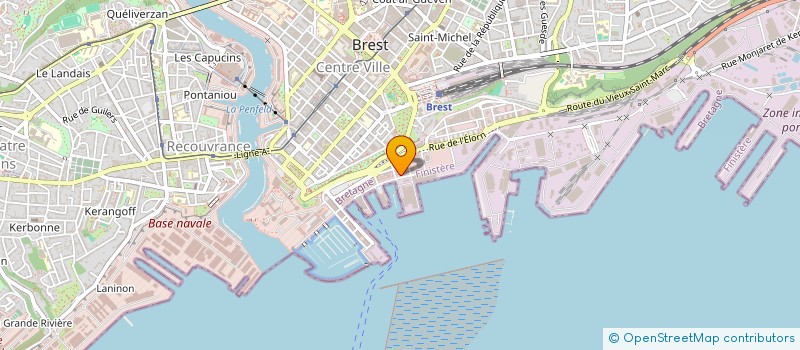 localisation de l'entreprise PLATINIUM à BREST