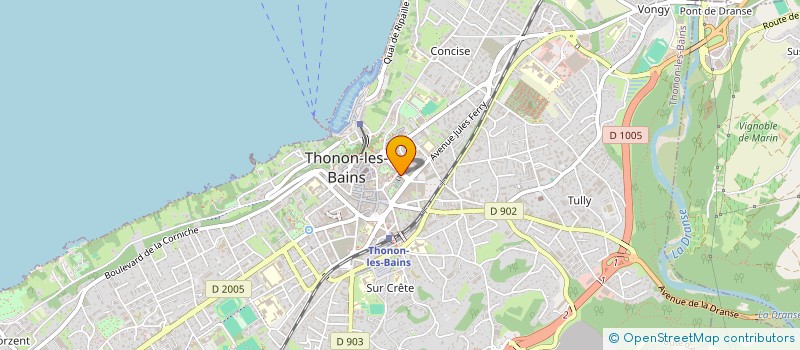 localisation de l'entreprise PLATINIUM à THONON-LES-BAINS