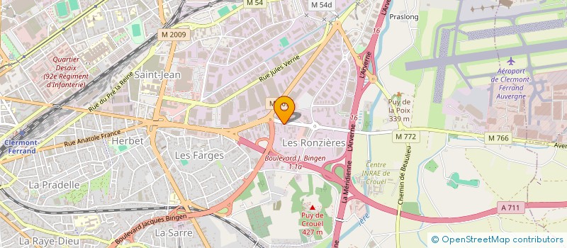 localisation de l'entreprise PLATINIUM COLLECTION  CLERMONT-FERRAND