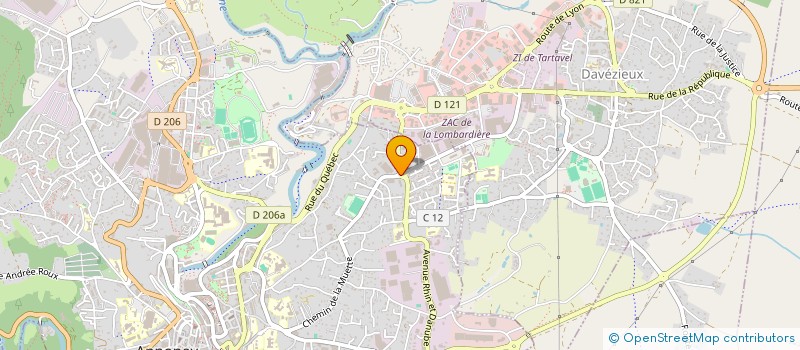 localisation de l'entreprise PLATINIUM II à ANNONAY