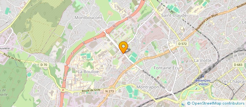 localisation de l'entreprise PLATINIUM PATRIMOINE  ROCHE-LEZ-BEAUPRE