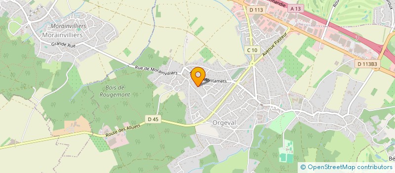 localisation de l'entreprise PLATINIUM RH à ORGEVAL