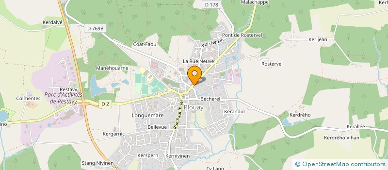 localisation de l'entreprise PLATINUM  PLOUAY