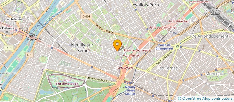 localisation de l'entreprise PLATINUM AUTOS  NEUILLY-SUR-SEINE