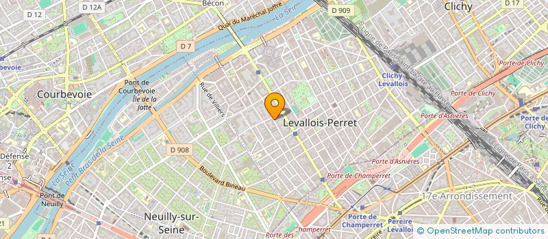 localisation de l'entreprise PLATO-PLATEAU à LEVALLOIS-PERRET