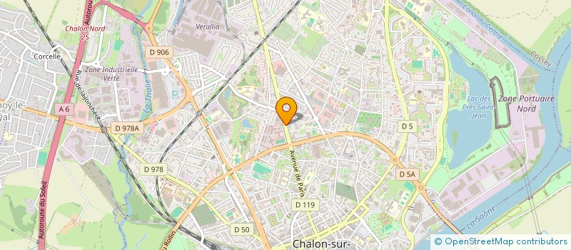 localisation de l'entreprise PLATON 2040 à CHALON-SUR-SAONE