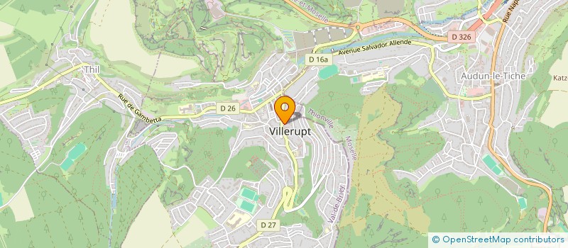 localisation de l'entreprise PLATRE CONCEPT ET PEINTURE DECO  VILLERUPT