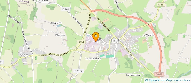 localisation de l'entreprise PLATRERIE 3D  SARTILLY-BAIE-BOCAGE