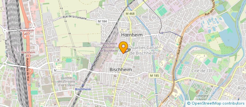 localisation de l'entreprise PLATRERIE 67 à BISCHHEIM