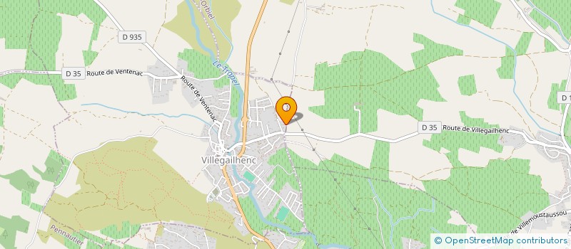 localisation de l'entreprise PLATRERIE AMOUROUX à VILLEGAILHENC