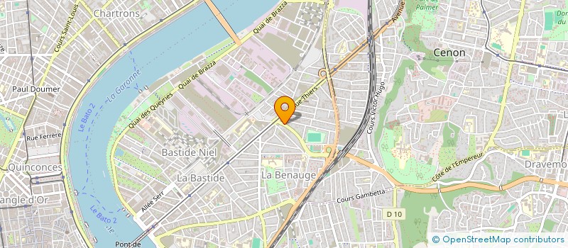 localisation de l'entreprise PLATRERIE AQUITAINE  BORDEAUX