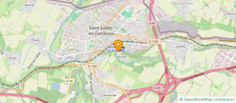 localisation de l'entreprise PLATRERIE ARMAND  SAINT-JULIEN-EN-GENEVOIS