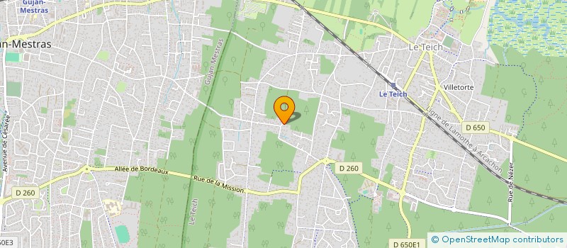 localisation de l'entreprise PLATRERIE BG33  LE TEICH