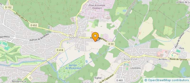 localisation de l'entreprise PLATRERIE BONNAFOUS CLERY à SOORTS-HOSSEGOR