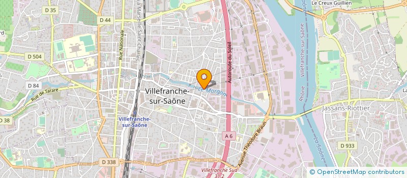 localisation de l'entreprise PLATRERIE CALADOISE à VILLEFRANCHE-SUR-SAONE