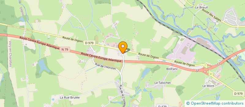 localisation de l'entreprise PLATRERIE CHAROLAISE  VITRY-EN-CHAROLLAIS