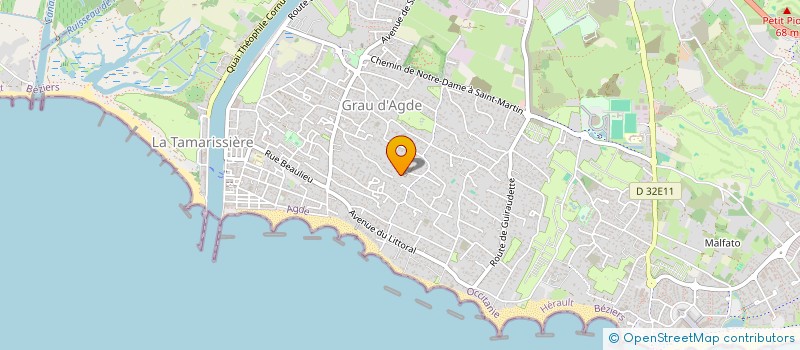 localisation de l'entreprise PLATRERIE CONCEPT  AGDE