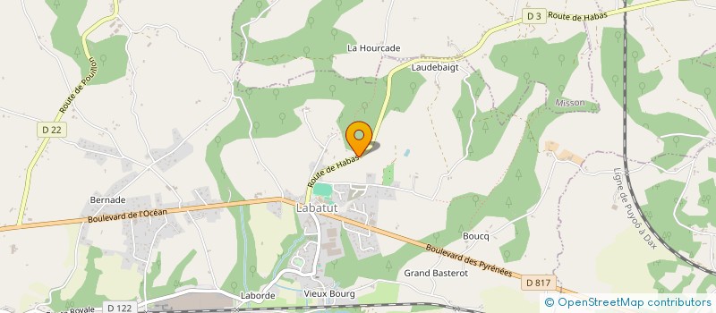 localisation de l'entreprise PLATRERIE DARJO  LABATUT