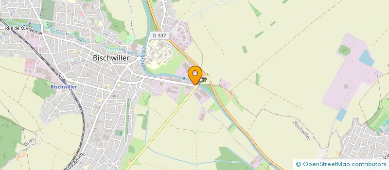 localisation de l'entreprise PLATRERIE DE LA MODER  BISCHWILLER