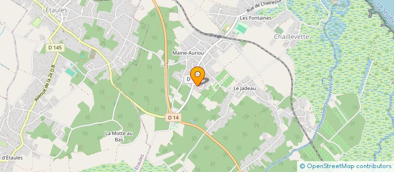 localisation de l'entreprise PLATRERIE DE LA SEUDRE  CHAILLEVETTE