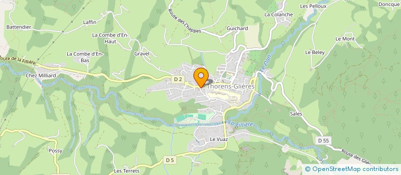 localisation de l'entreprise PLATRERIE DE TREVE  FILLIERE