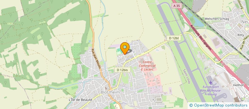 localisation de l'entreprise PLATRERIE DES TROIS FRONTIERES  BLOTZHEIM