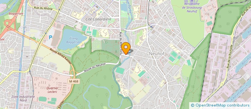localisation de l'entreprise PLATRERIE DU BAS-RHIN à STRASBOURG