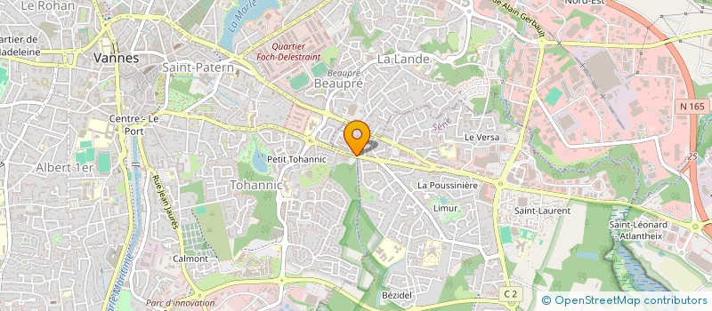 localisation de l'entreprise PLATRERIE DU GOLFE  SENE