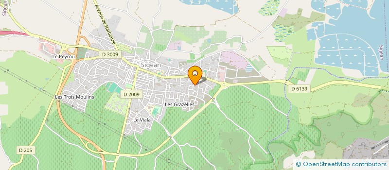 localisation de l'entreprise PLATRERIE DU SUD  SIGEAN