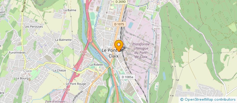 localisation de l'entreprise PLATRERIE DU SUD EST  LE PONT-DE-CLAIX