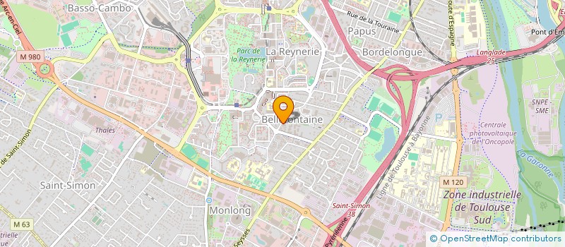 localisation de l'entreprise PLATRERIE ELECTRICITE PEINTURE à TOULOUSE