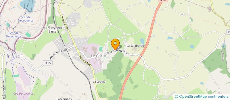 localisation de l'entreprise PLATRERIE FONVIEILLE  LE GARRIC