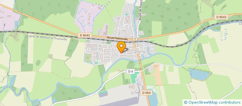 localisation de l'entreprise PLATRERIE FREBOT à DOUZY