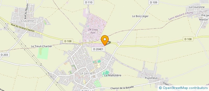 localisation de l'entreprise PLATRERIE GUESDON à SAINT-CHRISTOPHE