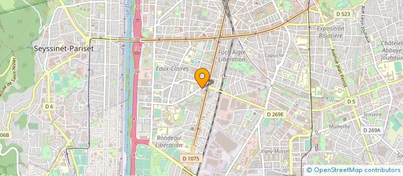 localisation de l'entreprise PLATRERIE ISOLATION ISEROISE à GRENOBLE