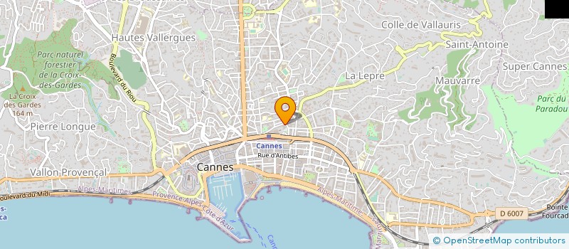 localisation de l'entreprise PLATRERIE ISOLATION PACA à CANNES