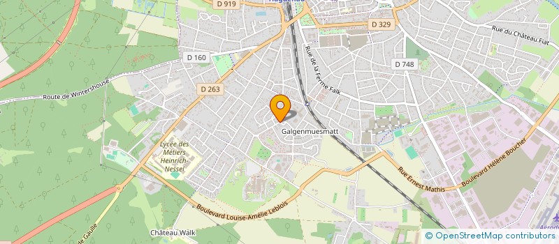 localisation de l'entreprise PLATRERIE LOEFFLER S.A.S.U  HAGUENAU